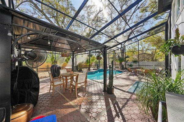 Dining room, Glass Ceilings, Interior, Pool, Sun Room