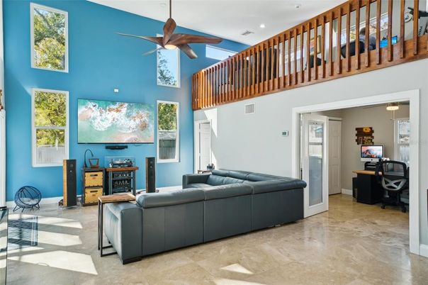 Interior, Living room, Recessed Lighting
