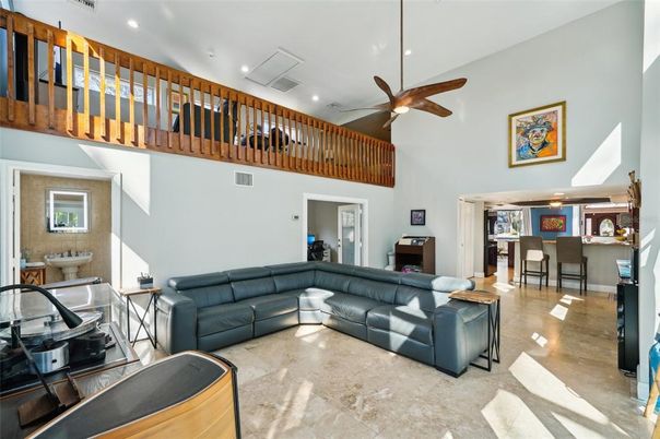 Interior, Living room, Recessed Lighting