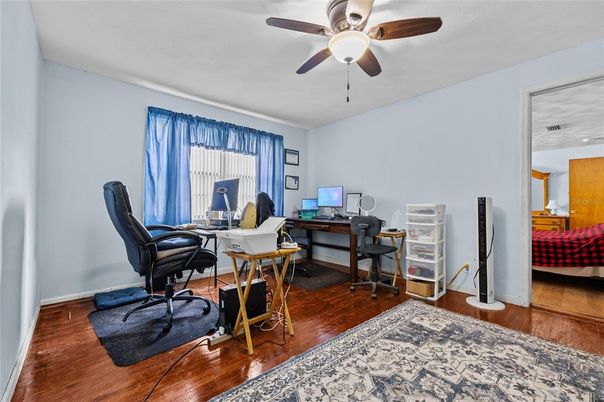 Home Office, Interior, Wood Texture Flooring
