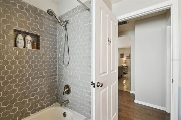 Bathroom, Interior, Wood Texture Flooring