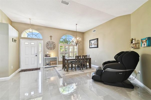 Chandelier, Dining room, Fireplace, Interior, Pendant Lights