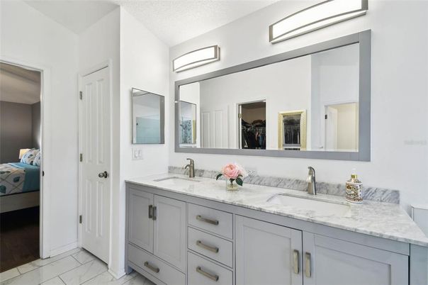 Bathroom, Dual Sink Vanities, Interior, Marble