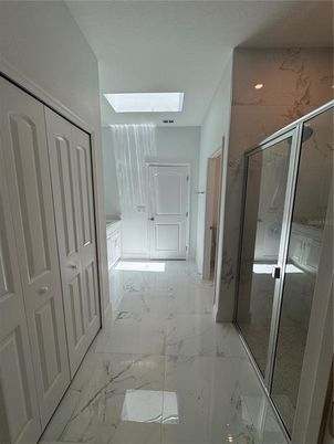 Bathroom, Glass Shower, Interior, Marble