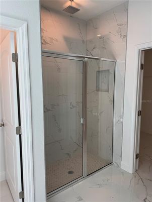 Bathroom, Glass Shower, Interior, Marble, Marble Walls