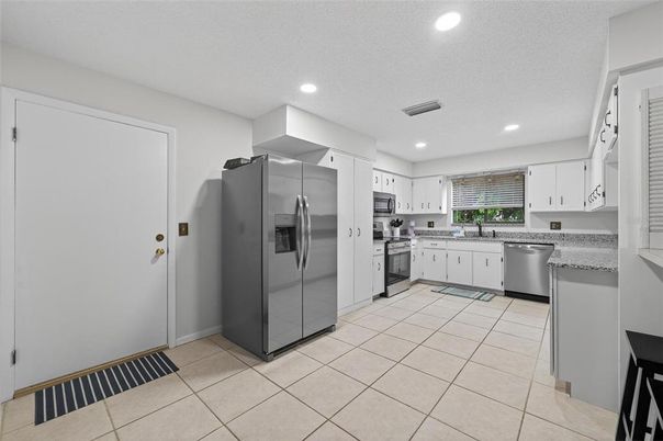 Interior, Kitchen, Recessed Lighting, Stainless Steel Appliances