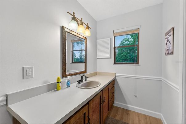 Bathroom, Interior, Wood Texture Flooring