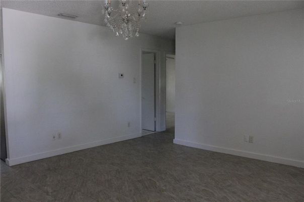 Chandelier, Empty room, Interior