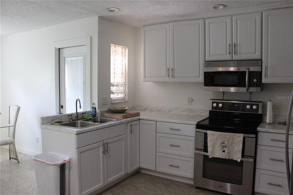 Interior, Kitchen, Recessed Lighting, Stainless Steel Appliances