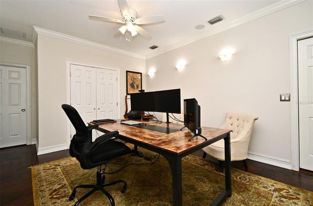 Home Office, Interior, Wood Texture Flooring