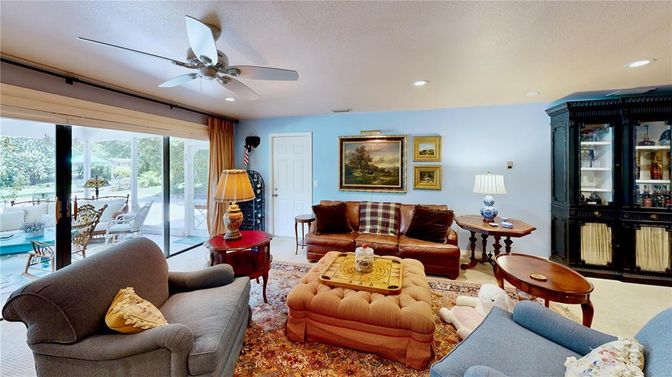 Interior, Living room, Recessed Lighting