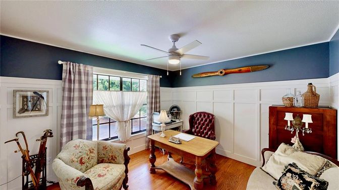 Home Office, Interior, Wood Texture Flooring