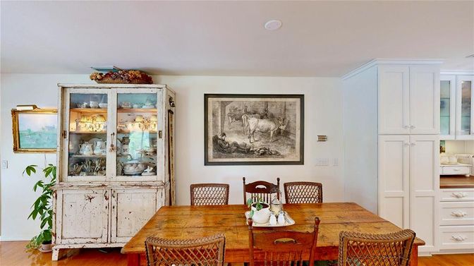 Dining room, Interior, Wood Texture Flooring