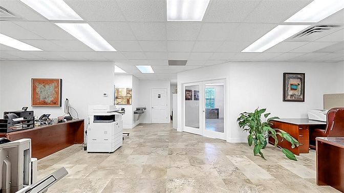 Home Office, Interior, Recessed Lighting