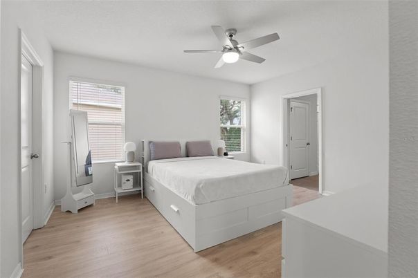 Bedroom, Interior, Wood Texture Flooring