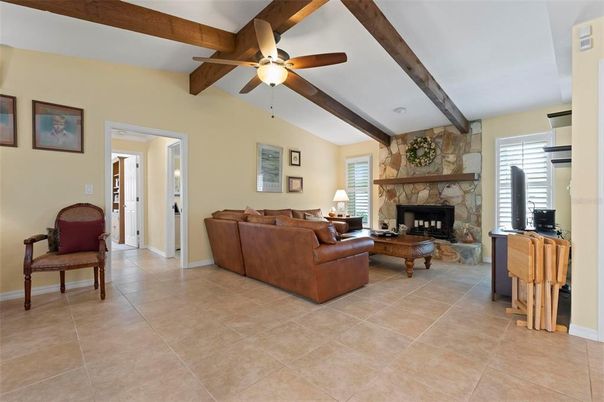 Fireplace, Interior, Living room, Wooden Beams
