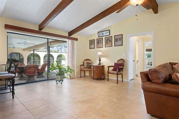 Interior, Living room, Wooden Beams