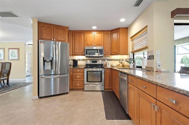 Interior, Kitchen, Recessed Lighting, Stainless Steel Appliances