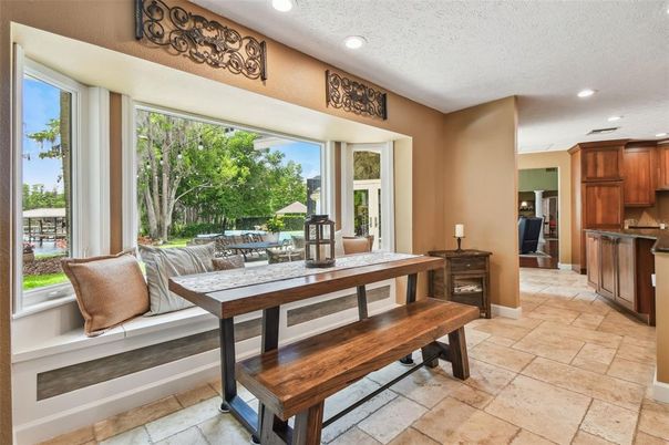 Dining room, Interior, Kitchen, Recessed Lighting