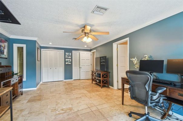 Home Office, Interior, Recessed Lighting