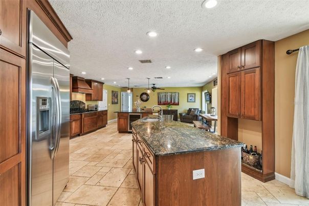 Interior, Kitchen, Pendant Lights, Recessed Lighting, Stainless Steel Appliances