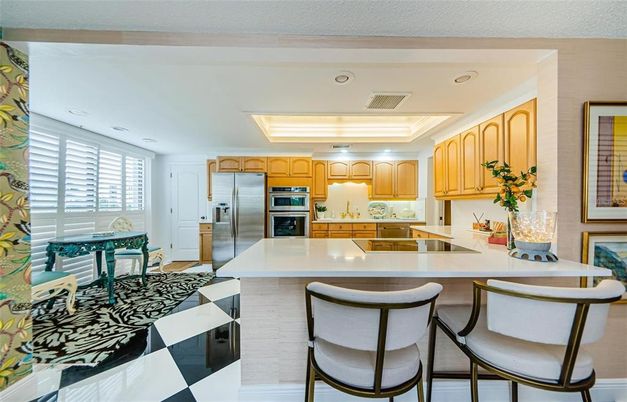 Interior, Kitchen, Recessed Lighting, Stainless Steel Appliances