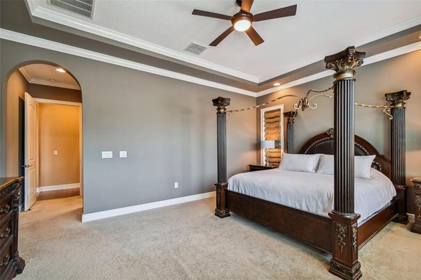 Bedroom, Interior, Recessed Lighting
