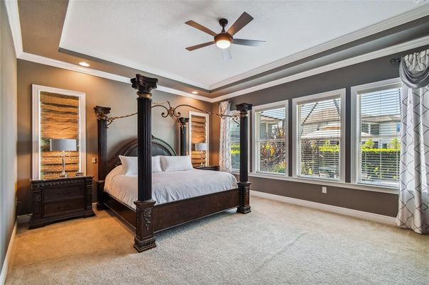Bedroom, Interior, Recessed Lighting