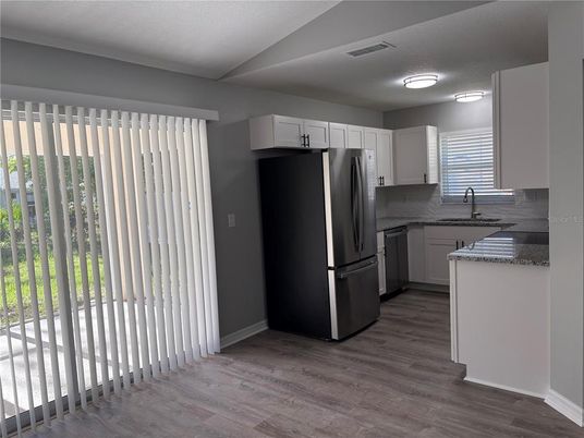 Interior, Kitchen, Wood Texture Flooring