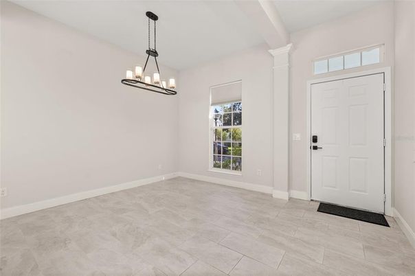 Chandelier, Empty room, Interior