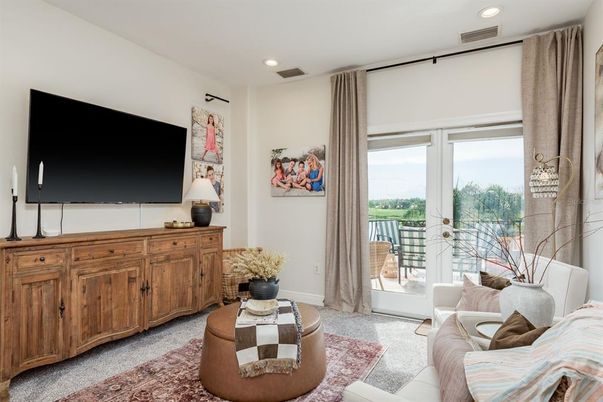 Interior, Living room, Recessed Lighting