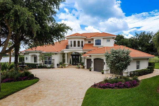 Attached, Backyard, Exterior, Facade, Mediterranean