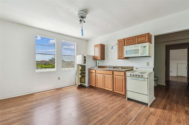 Interior, Kitchen, Wood Texture Flooring