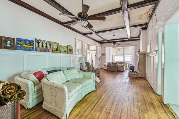 Fireplace, Interior, Living room, Wood Texture Flooring