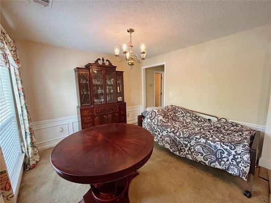 Bedroom, Chandelier, Interior