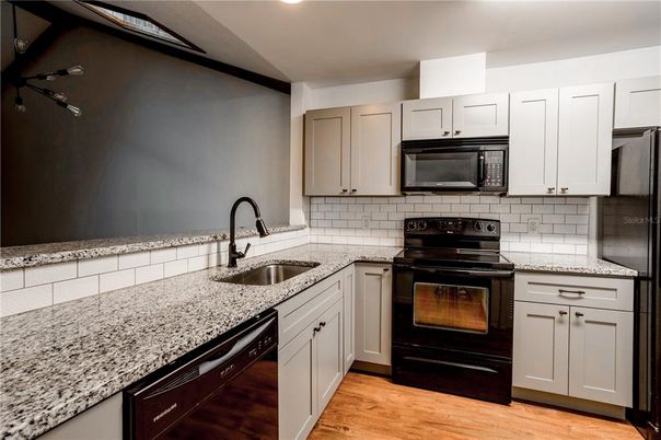 Interior, Kitchen, Wood Texture Flooring