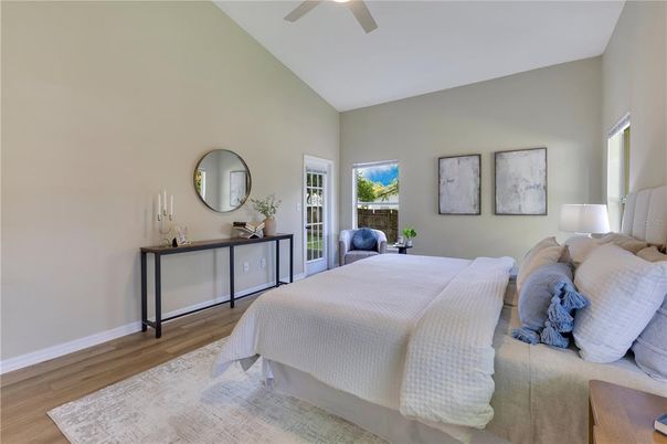 Bedroom, Interior, Wood Texture Flooring