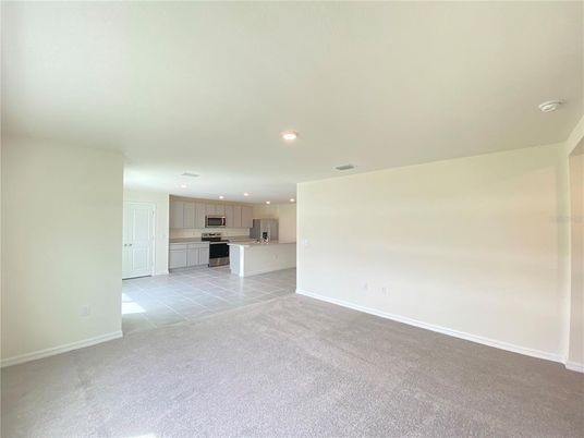 Empty room, Interior, Kitchen, Recessed Lighting