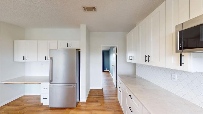 Interior, Kitchen, Wood Texture Flooring