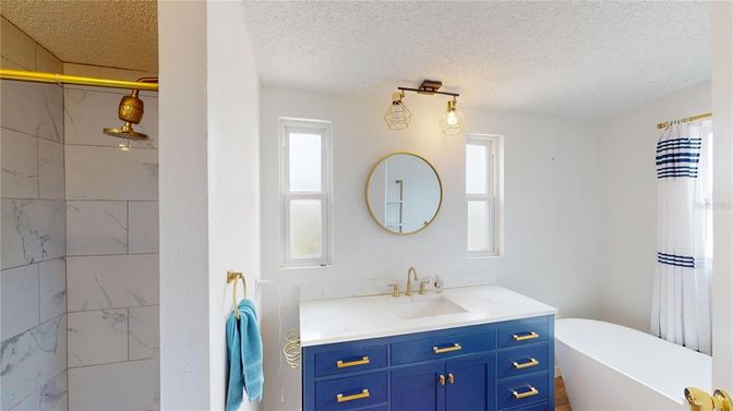 Bathroom, Interior, Marble Walls
