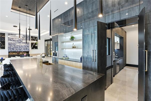 Interior, Kitchen, Pendant Lights, Recessed Lighting