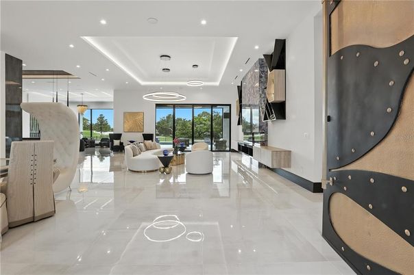 Interior, Living room, Pendant Lights, Recessed Lighting