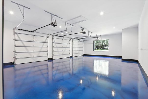 Garage, Interior, Recessed Lighting
