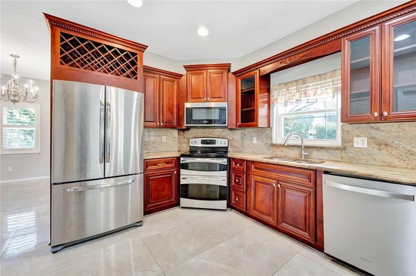 Interior, Kitchen, Recessed Lighting, Stainless Steel Appliances