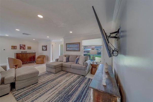 Interior, Living room, Recessed Lighting