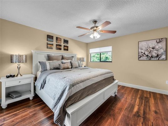 Bedroom, Interior, Wood Texture Flooring