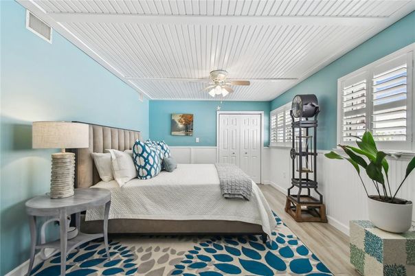 Bedroom, Interior, Wood Texture Flooring