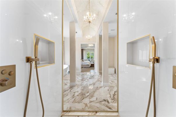 Chandelier, Interior, Marble