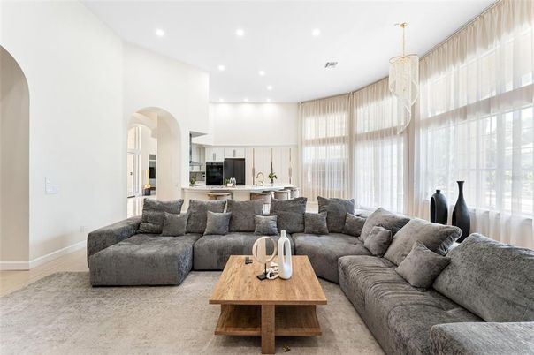 Interior, Kitchen, Living room, Recessed Lighting