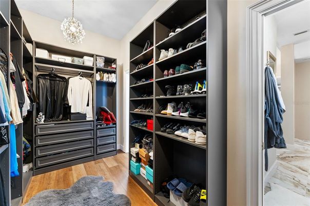 Chandelier, Interior, Pendant Lights, Walk-in Closets, Wood Texture Flooring
